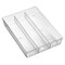 mDesign Plastic 3-Section In-Drawer Kitchen Utensil Organizer Tray